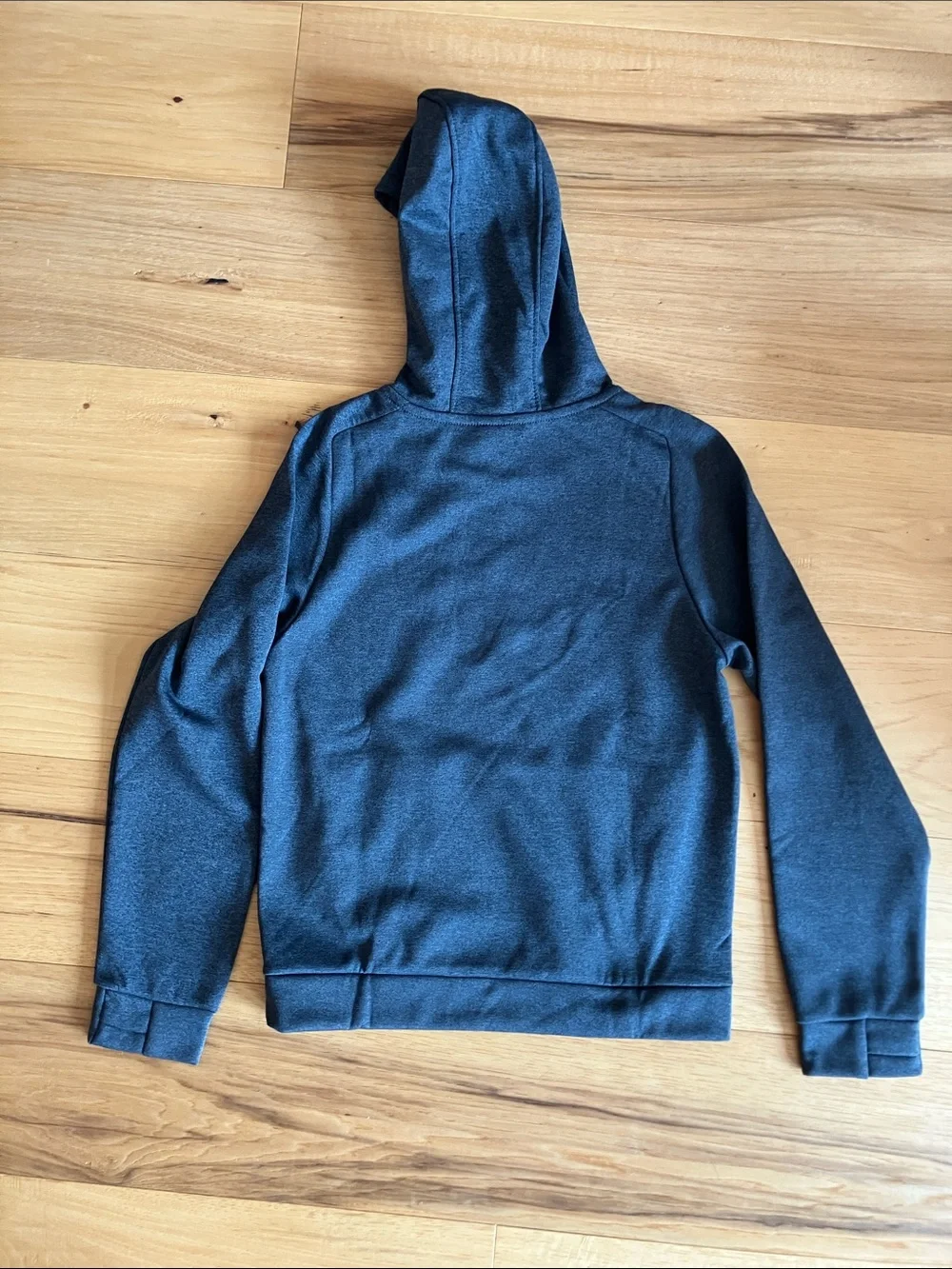 Nike Dark Heather Gray Hoodie with Swoosh Therma-Fit, NWOT, Youth Large